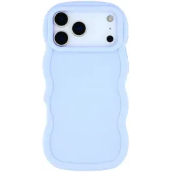 Phonesta Wavy Silikon Back Cover Hülle für Apple iPhone 17 Pro Max - Lila