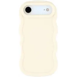 Phonesta Wavy Silikon Back Cover Hülle für Apple iPhone Air - Beige