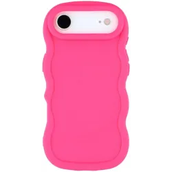 Phonesta Wavy Silikon Back Cover Hülle für Apple iPhone Air - Hot Pink