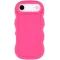 Phonesta Wavy Silikon Back Cover Hülle für Apple iPhone Air - Hot Pink