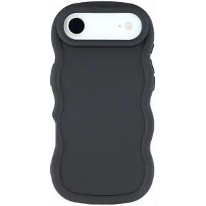 Phonesta Wavy Silikon Back Cover Hülle für Apple iPhone Air - Schwarz