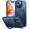 Torras Ostand Pro Back Cover Hülle mit MagSafe für Apple iPhone 16 Pro Max - Dunkelblau