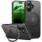 Torras Ostand Pro Back Cover Hülle mit MagSafe für Apple iPhone 16 - Schwarz
