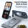 Torras Pstand Back Cover Hülle mit MagSafe für Apple iPhone 16 Pro - Schwarz 5