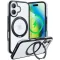Torras Ostand R Fusion Back Cover Hülle mit MagSafe für Apple iPhone 16 - Schwarz