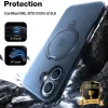 Torras Ostand Spin Back Cover Hülle mit MagSafe für Apple iPhone 16 - Schwarz 1
