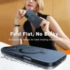 Torras Ostand Spin Back Cover Hülle mit MagSafe für Apple iPhone 16 Plus - Transparent 5
