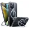 Torras Ostand Spin Back Cover Hülle mit MagSafe für Apple iPhone 16 Pro - Transparent