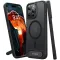 Torras Pstand Back Cover Hülle mit MagSafe für Apple iPhone 15 Pro Max - Schwarz