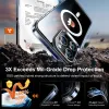 Torras Diamond Back Cover Hülle mit MagSafe für Apple iPhone 15 Pro Max - Transparent 2
