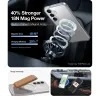 Torras Ostand Spin Back Cover Hülle mit MagSafe für Samsung Galaxy S25 Plus - Transparent 6