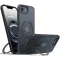 Torras Ostand Spin Back Cover Hülle mit MagSafe für Apple iPhone 17e/16e - Schwarz