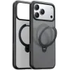 Torras Ostand Spin Back Cover Hülle mit MagSafe für Apple iPhone 17 Pro - Schwarz 0