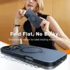 Torras Ostand Spin Back Cover Hülle mit MagSafe für Apple iPhone 17 Pro - Transparent 6