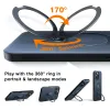 Torras Ostand Spin Back Cover Hülle mit MagSafe für Apple iPhone 17 Pro Max - Schwarz 3