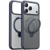 Torras Ostand Spin Back Cover Hülle mit MagSafe für Apple iPhone 17 Pro Max - Dunkelblau 0