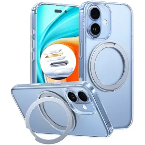 Torras Ostand Pro Back Cover Hülle mit MagSafe für Apple iPhone 17 - Transparent