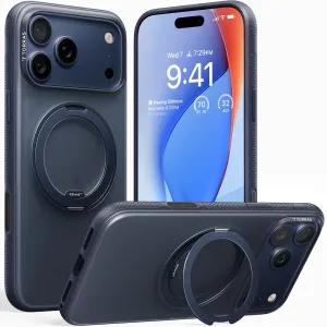 Torras Ostand R Fitness Back Cover Hülle mit MagSafe für Apple iPhone 17 Pro Max - Dunkelblau