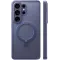 Torras Ostand Spin Back Cover Hülle mit MagSafe für Samsung Galaxy S26 Ultra - Dunkelviolett
