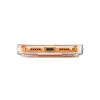 UNIQ Heldro Air MagClick MagSafe Back Cover Hülle für Apple iPhone 17 Pro - Transparent/Orange 5